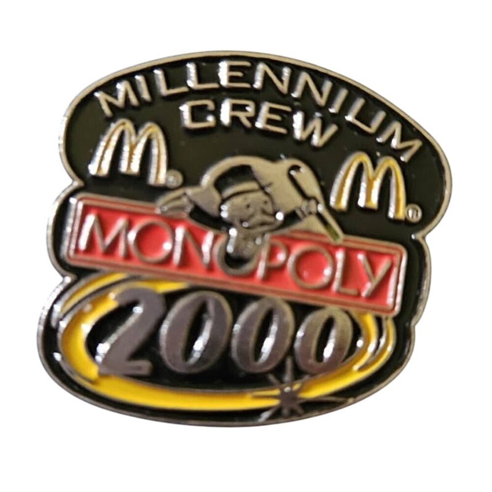 2000 McDonalds Monopoly Millennium Crew Crew Lapel Pin